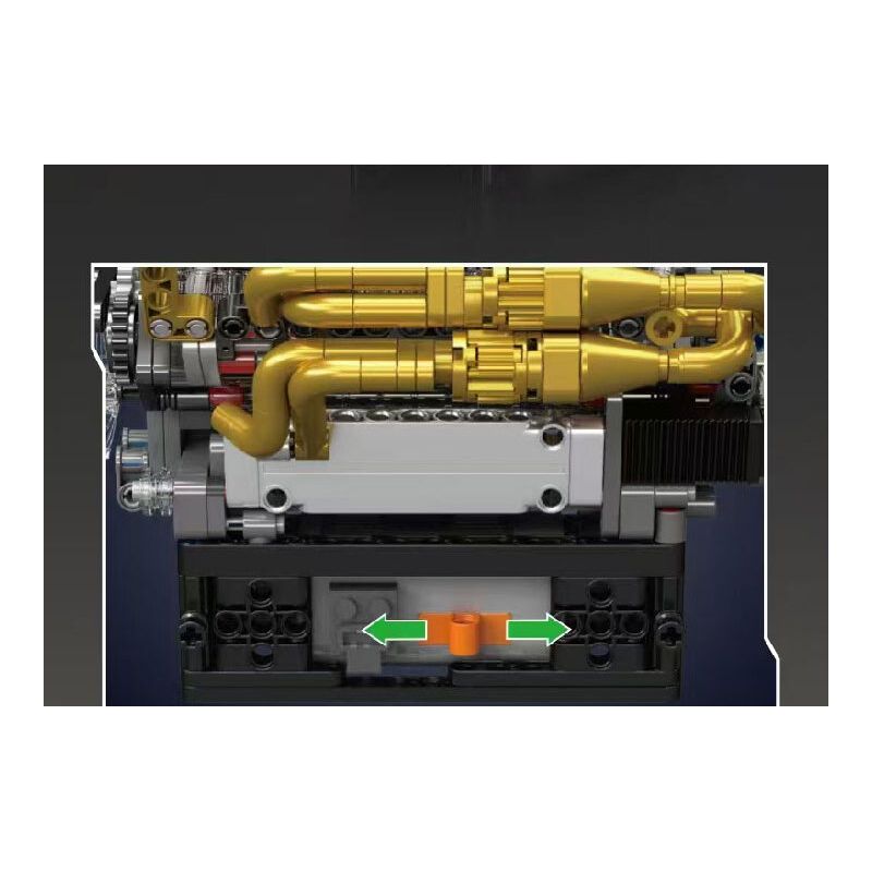 MouldKing 10224 Mould King 10224 ĐỘNG CƠ VALKYRIE V12 bộ đồ chơi xếp lắp ráp ghép mô hình Technic VALKYRIE V12 ENGINE Kỹ Thuật Công Nghệ Cao Mô Hình Phương Tiện 974 khối