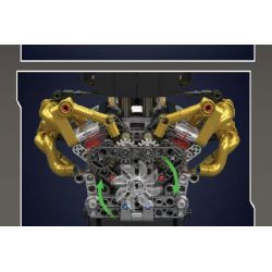 MouldKing 10224 Mould King 10224 ĐỘNG CƠ VALKYRIE V12 bộ đồ chơi xếp lắp ráp ghép mô hình Technic VALKYRIE V12 ENGINE Kỹ Thuật Công Nghệ Cao Mô Hình Phương Tiện 974 khối