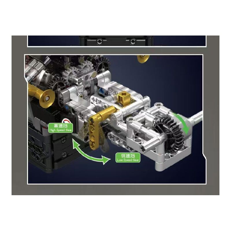 MouldKing 10224 Mould King 10224 ĐỘNG CƠ VALKYRIE V12 bộ đồ chơi xếp lắp ráp ghép mô hình Technic VALKYRIE V12 ENGINE Kỹ Thuật Công Nghệ Cao Mô Hình Phương Tiện 974 khối