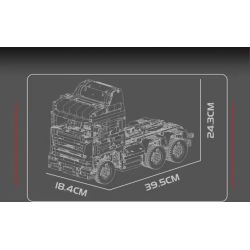MouldKing 13203 Mould King 13203 ĐẦU KÉO SCANIA bộ đồ chơi xếp lắp ráp ghép mô hình Technic SCANIA TRACTOR HEAD Kỹ Thuật Công Nghệ Cao Mô Hình Phương Tiện 2060 khối