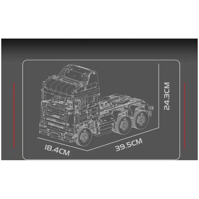 MouldKing 13203 Mould King 13203 ĐẦU KÉO SCANIA bộ đồ chơi xếp lắp ráp ghép mô hình Technic SCANIA TRACTOR HEAD Kỹ Thuật Công Nghệ Cao Mô Hình Phương Tiện 2060 khối