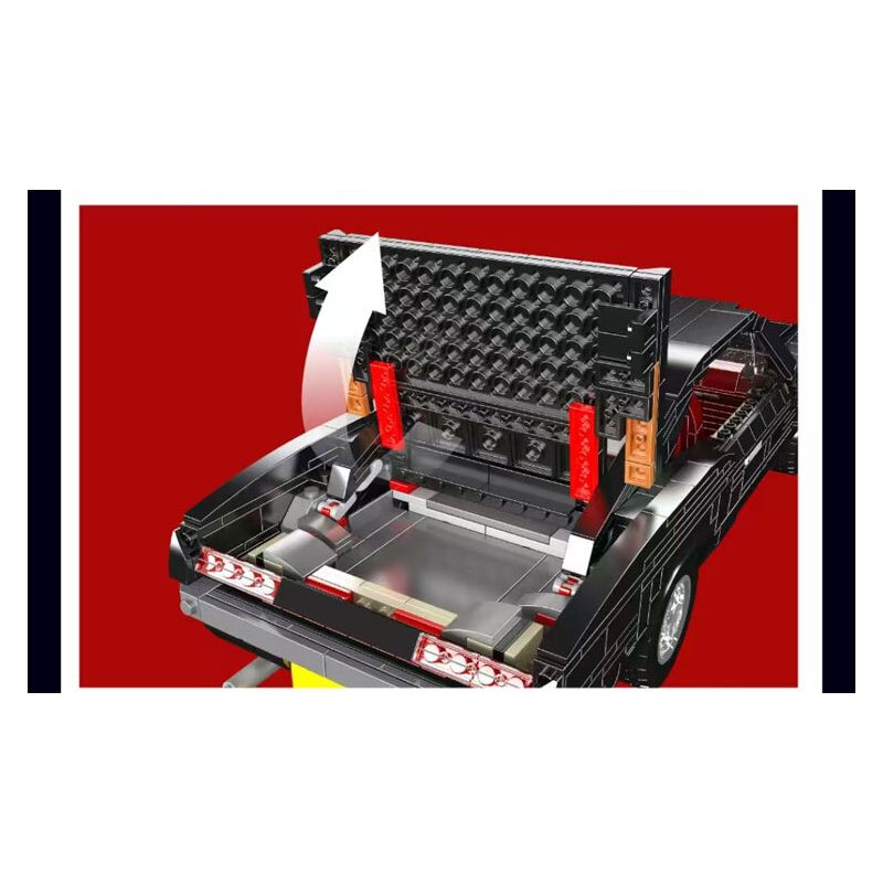 MouldKing 10199 Mould King 10199 XE CƠ BẮP PONTIAC GTO bộ đồ chơi xếp lắp ráp ghép mô hình Technic THE GOAT Kỹ Thuật Công Nghệ Cao Mô Hình Phương Tiện 1563 khối