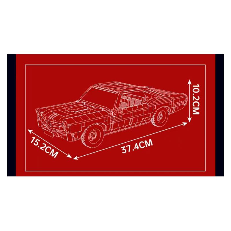 MouldKing 10199 Mould King 10199 XE CƠ BẮP PONTIAC GTO bộ đồ chơi xếp lắp ráp ghép mô hình Technic THE GOAT Kỹ Thuật Công Nghệ Cao Mô Hình Phương Tiện 1563 khối