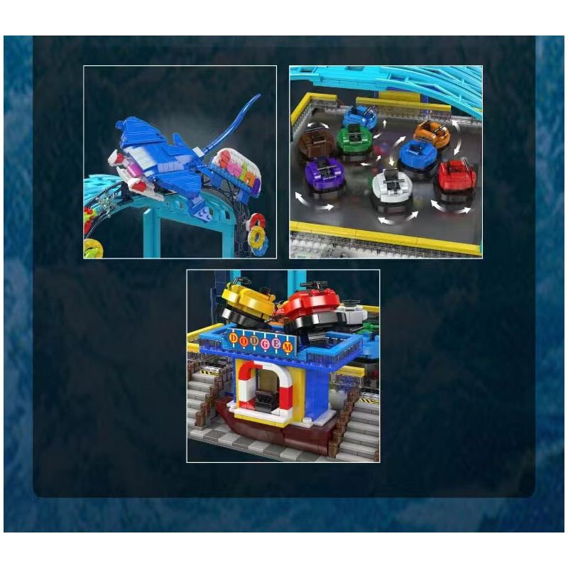 MouldKing 11018 Mould King 11018 THUYỀN BỘI bộ đồ chơi xếp lắp ráp ghép mô hình Creator BUMPER BOATS Sáng Tạo 2044 khối