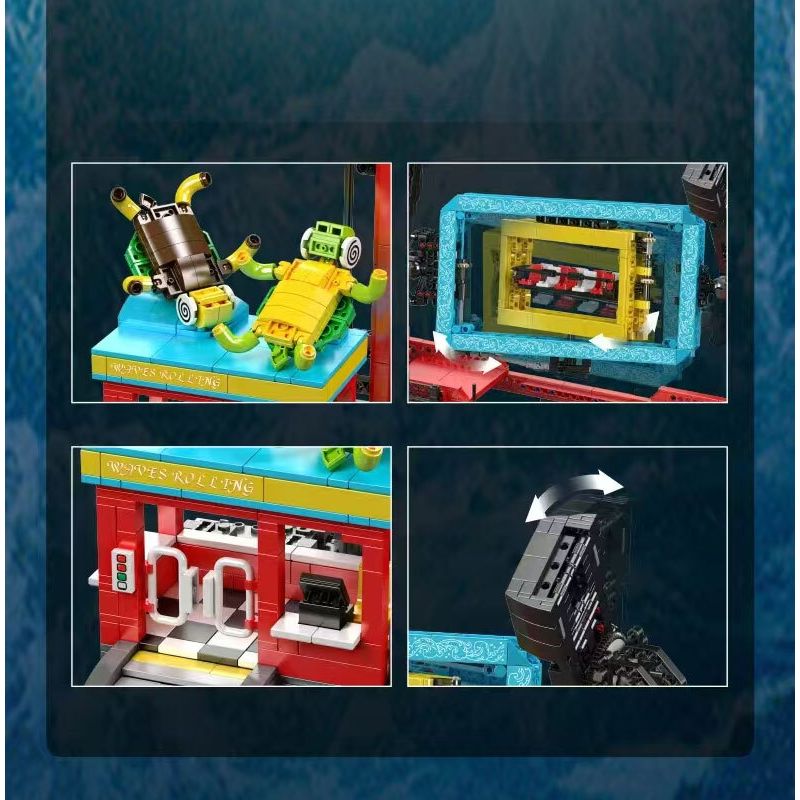 MouldKing 11019 Mould King 11019 CÁC SÓNG CUỘN bộ đồ chơi xếp lắp ráp ghép mô hình Creator ROLLING WAVES RIDE Sáng Tạo 2118 khối