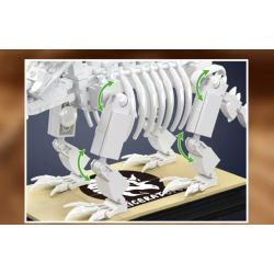 MouldKing 29006 Mould King 29006 KHỦNG LONG HÓA THẠCH TRICERATOPS bộ đồ chơi xếp lắp ráp ghép mô hình Jurassic World DINO FOSSILS TRICERATOPS Thế Giới Khủng Long 397 khối