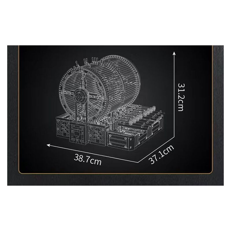 MouldKing 10170 Mould King 10170 HỘP NHẠC bộ đồ chơi xếp lắp ráp ghép mô hình Technic MUSIC BOX Kỹ Thuật Công Nghệ Cao Mô Hình Phương Tiện 2344 khối