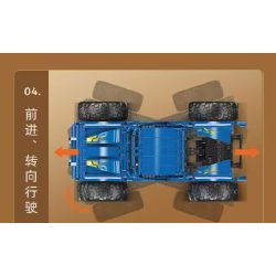 MouldKing 18039 Mould King 18039 XE QUÁI VẬT bộ đồ chơi xếp lắp ráp ghép mô hình Technic BIGFOOT MONSTER TRUCK Kỹ Thuật Công Nghệ Cao Mô Hình Phương Tiện 1454 khối
