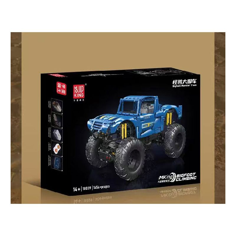 MouldKing 18039 Mould King 18039 XE QUÁI VẬT bộ đồ chơi xếp lắp ráp ghép mô hình Technic BIGFOOT MONSTER TRUCK Kỹ Thuật Công Nghệ Cao Mô Hình Phương Tiện 1454 khối