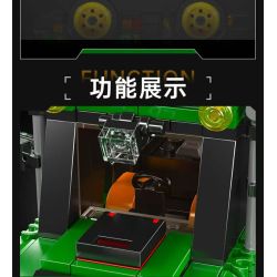 MouldKing 24061 Mould King 24061 MÁY KÉO NÔNG TRẠI bộ đồ chơi xếp lắp ráp ghép mô hình Creator FARM TRACTOR Sáng Tạo 466 khối