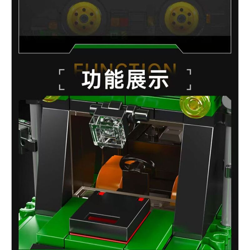 MouldKing 24061 Mould King 24061 MÁY KÉO NÔNG TRẠI bộ đồ chơi xếp lắp ráp ghép mô hình Creator FARM TRACTOR Sáng Tạo 466 khối