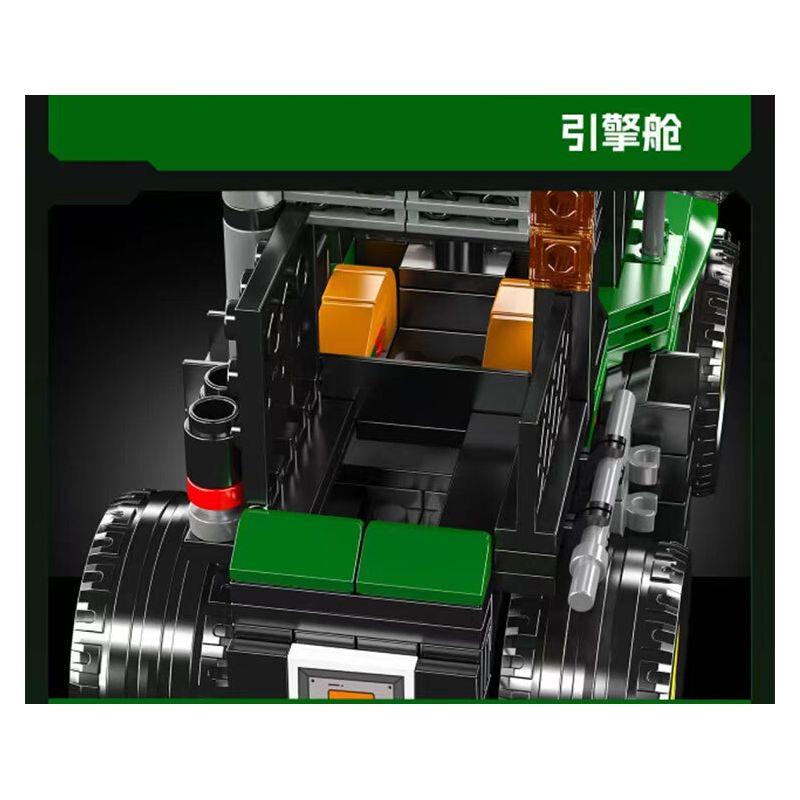 MouldKing 24061 Mould King 24061 MÁY KÉO NÔNG TRẠI bộ đồ chơi xếp lắp ráp ghép mô hình Creator FARM TRACTOR Sáng Tạo 466 khối