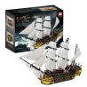 DK 6005 PIRATES OF THE CARIBBEAN SAILING BATTLESHIP ULTIMATE bộ đồ chơi xếp lắp ráp ghép mô hình ENDEAVOR SHIP Cướp Biển Vùng Caribe 2475 khối