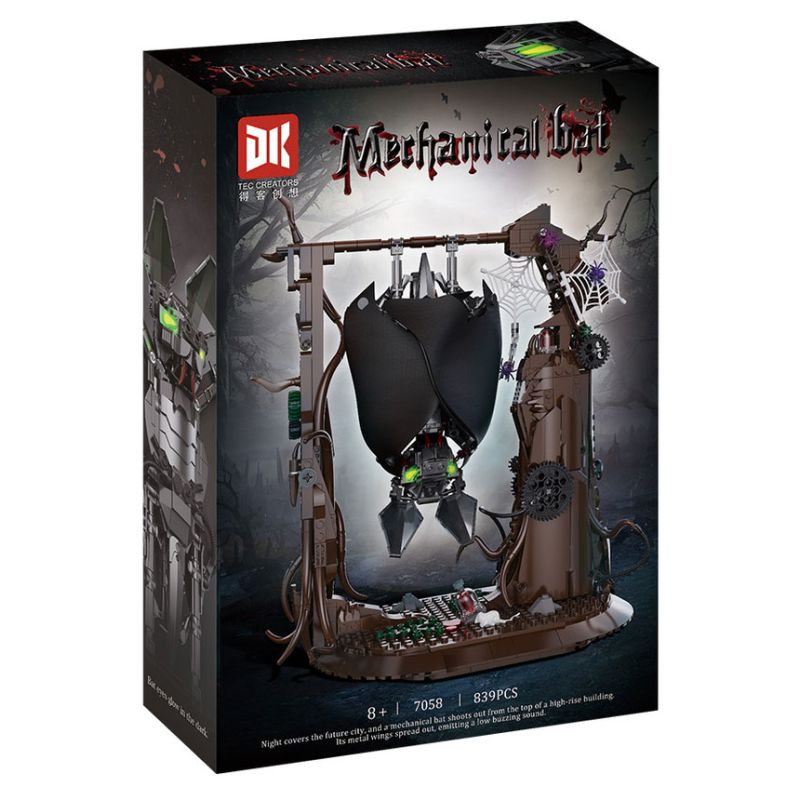 DK 7058 BAT BIONIC CƠ HỌC bộ đồ chơi xếp lắp ráp ghép mô hình MECHANICAL BAT 839 khối