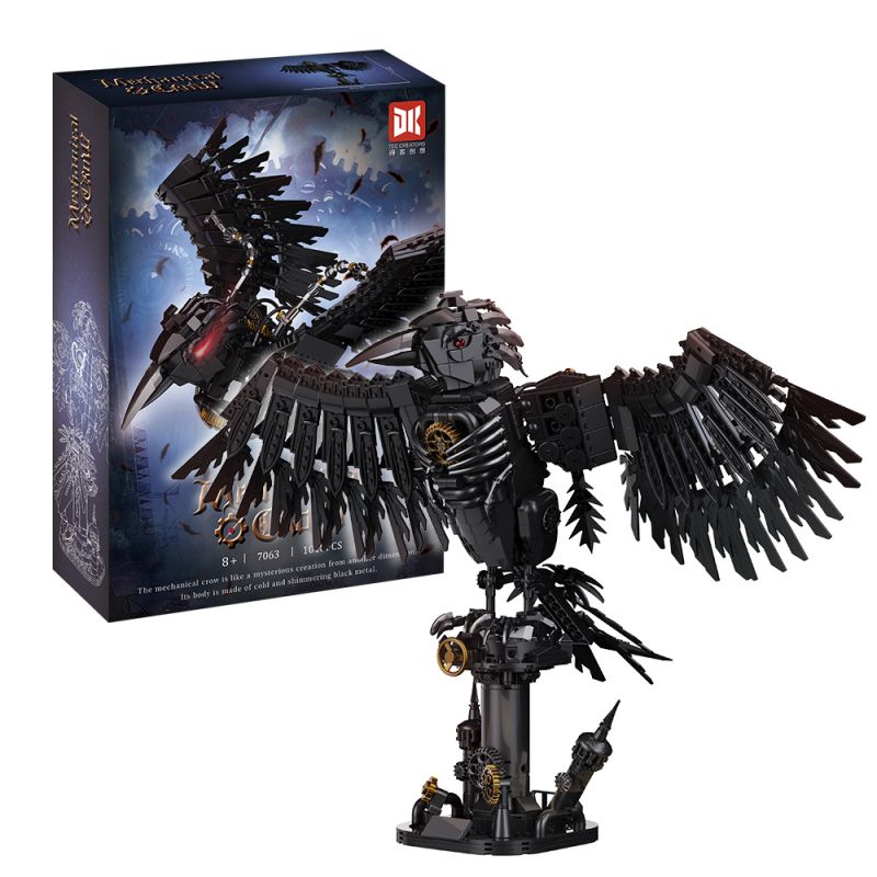 DK 7063 CROW CƠ HỌC bộ đồ chơi xếp lắp ráp ghép mô hình MECHANICAL CROW 1018 khối
