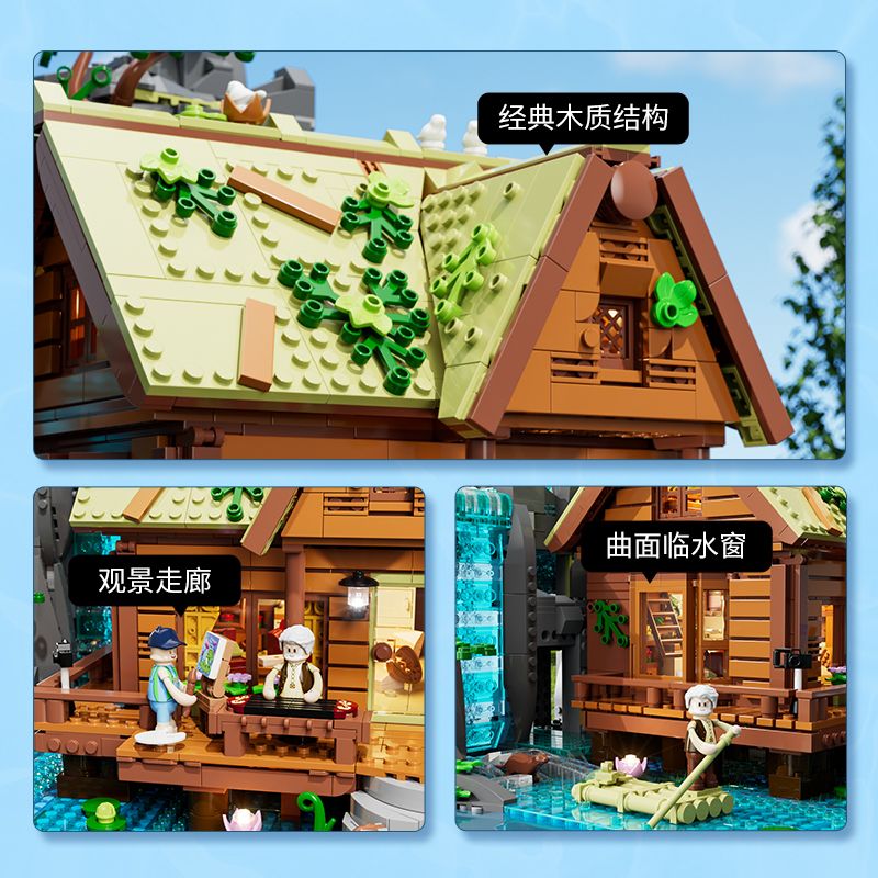 LUMIBRICKS L9083 9083 CABIN THÁC NƯỚC bộ đồ chơi xếp lắp ráp ghép mô hình Creator WATERFALL COBIN Sáng Tạo 2539 khối LUMIBRICKS L9083 9083 CABIN THÁC NƯỚC bộ đồ chơi xếp lắp ráp ghép mô hình Creator WATERFALL COBIN Sáng Tạo 2539 khối