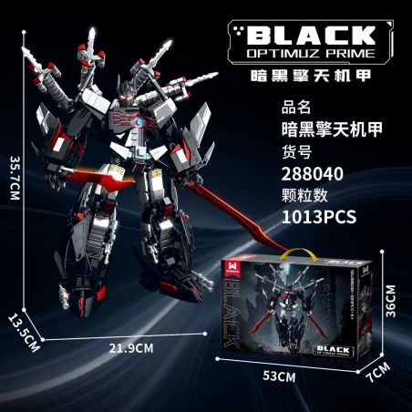 WANGAO 288040 MECHA SKY DARK bộ đồ chơi xếp lắp ráp ghép mô hình Movie & Game Phim Và Trò Chơi 1013 khối