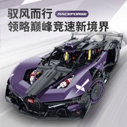 GULY 10643 CHIẾC XE THỂ THAO THIÊN THẠCH BUGATTI MÀU TÍM LA MÃ 1 8 bộ đồ chơi xếp lắp ráp ghép mô hình Technic Kỹ Thuật Công Nghệ Cao Mô Hình Phương Tiện 3300 khối