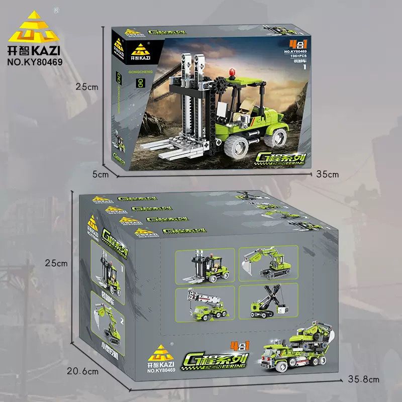 Kazi KY80469 80469 XE KỸ THUẬT ĐÔ THỊ BỐN TRONG MỘT bộ đồ chơi xếp lắp ráp ghép mô hình City Thành Phố 912 khối Kazi KY80469 80469 XE KỸ THUẬT ĐÔ THỊ BỐN TRONG MỘT bộ đồ chơi xếp lắp ráp ghép mô hình City Thành Phố 912 khối
