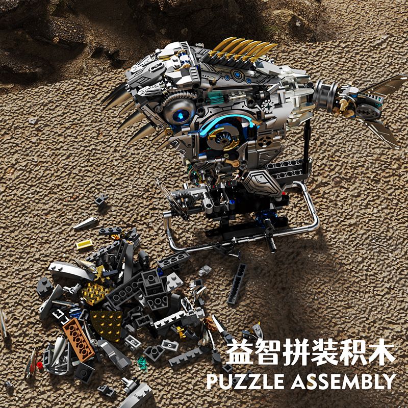 BEAUTY AND 13092 PIRANHA CƠ HỌC bộ đồ chơi xếp lắp ráp ghép mô hình MECHANICAL PIRANHA 1085 khối