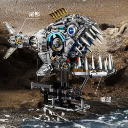 BEAUTY AND 13092 PIRANHA CƠ HỌC bộ đồ chơi xếp lắp ráp ghép mô hình MECHANICAL PIRANHA 1085 khối