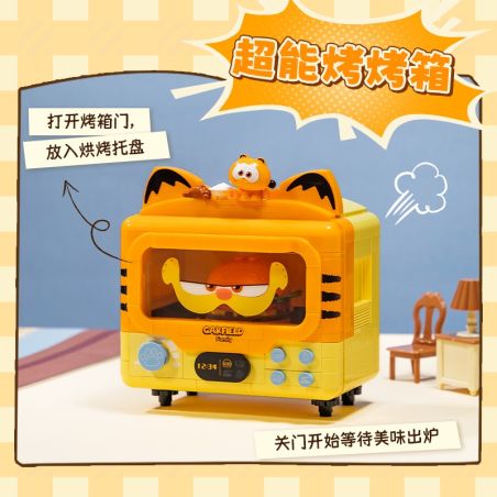 PANTASY 86822 GARFIELD FUN MACHINE 2.0 SUPER BAKING LÒ NƯỚNG bộ đồ chơi xếp lắp ráp ghép mô hình Movie & Game Phim Và Trò Chơi 300 khối