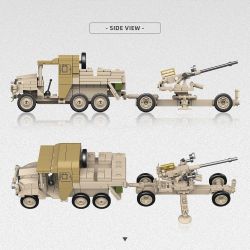 THIRDPARTY 300011 BOFORS 40MM L / 60 SÚNG PHÒNG KHÔNG MÁY KÉO PHÁO CỦA MORRIS CDSW 6X4 1:35 tỷ lệ 1:35 bộ đồ chơi xếp lắp ráp ghép mô hình Military Army BOFORS 40 MM L/60 MORRIS CDSW 6X4 Quân Sự Bộ Đội 402 khối