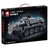 LE YI 66085 CHIẾC XE BỌC THÉP BÁN THEO DÕI ĐẤT ĐAI bộ đồ chơi xếp lắp ráp ghép mô hình Military Army LAND STUKA Quân Sự Bộ Đội 436 khối