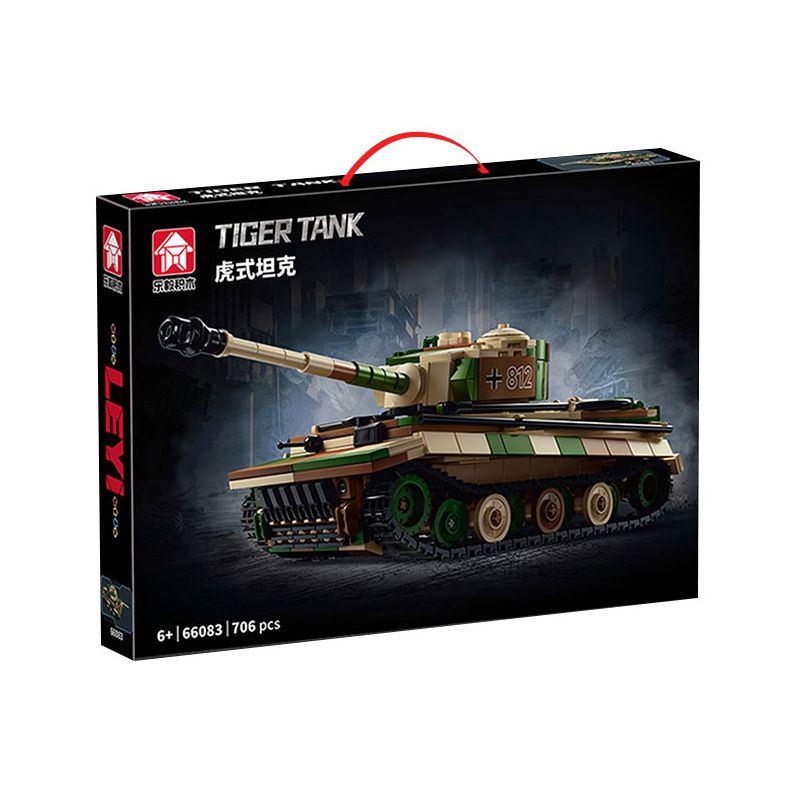 LE YI 66083 TIGER TANK bộ đồ chơi xếp lắp ráp ghép mô hình Military Army Quân Sự Bộ Đội 706 khối