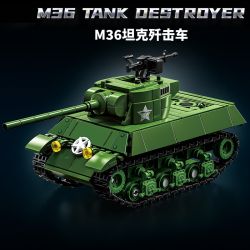 LE YI 66082 KẺ HỦY DIỆT XE TĂNG M36 JACKSON bộ đồ chơi xếp lắp ráp ghép mô hình Military Army M36 TANK DESTROYER Quân Sự Bộ Đội 506 khối