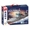 SEMBO 208049 KẺ HỦY DIỆT LOẠI 055 bộ đồ chơi xếp lắp ráp ghép mô hình Military Army TYPE 055 DESTROYER Quân Sự Bộ Đội 526 khối