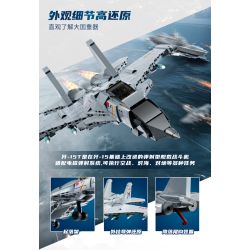 KEEPPLEY 23201 VŨ KHÍ HẠNG NẶNG CÓ SỨC MẠNH LỚN MÁY BAY CHIẾN ĐẤU DỰA TRÊN TÀU SÂN J-15T 1:65 tỷ lệ 1:65 bộ đồ chơi xếp lắp ráp ghép mô hình Military Army Quân Sự Bộ Đội 446 khối