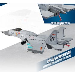 KEEPPLEY 23201 VŨ KHÍ HẠNG NẶNG CÓ SỨC MẠNH LỚN MÁY BAY CHIẾN ĐẤU DỰA TRÊN TÀU SÂN J-15T 1:65 tỷ lệ 1:65 bộ đồ chơi xếp lắp ráp ghép mô hình Military Army Quân Sự Bộ Đội 446 khối