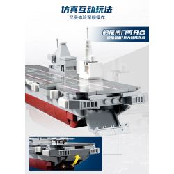 KEEPPLEY 23204 VŨ KHÍ MẠNH MẼ CỦA SỨC VĨ ĐẠI 076 TÀU TẤN CÔNG ĐỔ BỘ 1 838 tỷ lệ 1:838 bộ đồ chơi xếp lắp ráp ghép mô hình Military Army Quân Sự Bộ Đội 434 khối