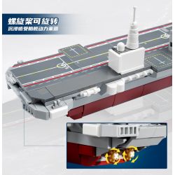 KEEPPLEY 23204 VŨ KHÍ MẠNH MẼ CỦA SỨC VĨ ĐẠI 076 TÀU TẤN CÔNG ĐỔ BỘ 1 838 tỷ lệ 1:838 bộ đồ chơi xếp lắp ráp ghép mô hình Military Army Quân Sự Bộ Đội 434 khối