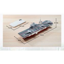 KEEPPLEY 23204 VŨ KHÍ MẠNH MẼ CỦA SỨC VĨ ĐẠI 076 TÀU TẤN CÔNG ĐỔ BỘ 1 838 tỷ lệ 1:838 bộ đồ chơi xếp lắp ráp ghép mô hình Military Army Quân Sự Bộ Đội 434 khối