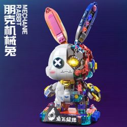 QIWU 89147 CYBERPUNK CƠ HỌC HALF BODY DISASSISHING PSERENCE RABBIT TIẾN TRIỂN NHANH CHÓNG bộ đồ chơi xếp lắp ráp ghép mô hình MECHANIE RABBIT 1377 khối
