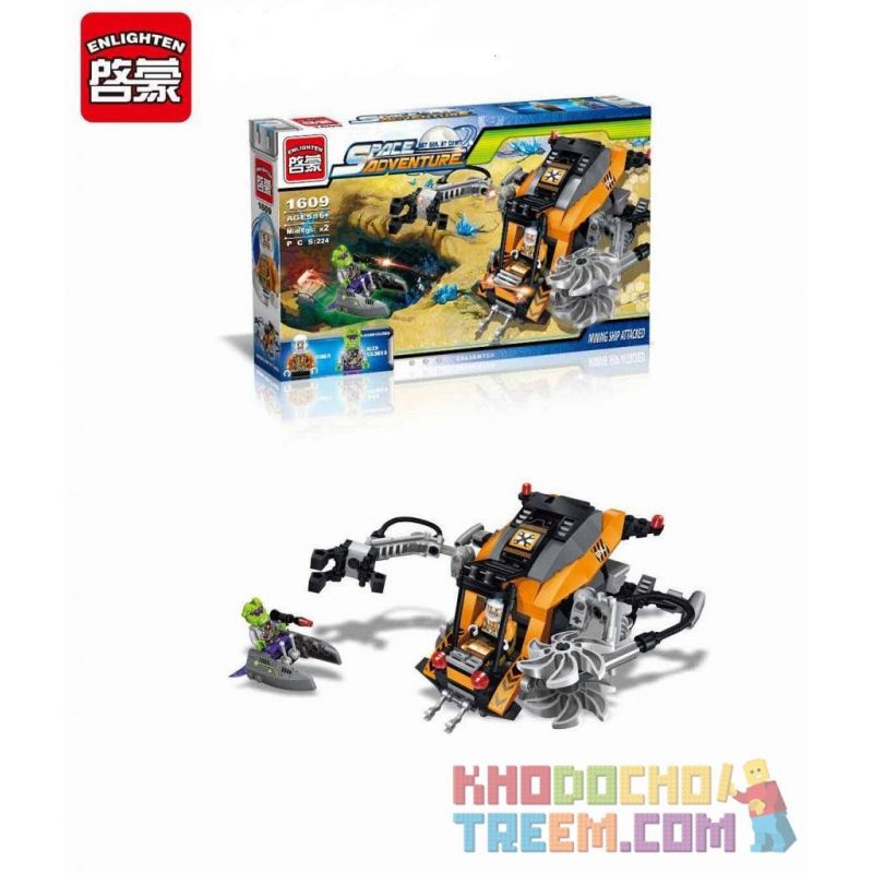 Enlighten 1609 Qman 1609 non  NGĂN CHẶN MÔ TÔ BAY CỦA NGƯỜI NGOÀI HÀNH TINH bộ đồ chơi xếp lắp ráp ghép mô hình Space Adventure SPACE ADVENTURE MINING SHIP ATTACKED Thám Hiểm Không Gian 224 khối Enlighten 1609 Qman 1609 non  NGĂN CHẶN MÔ TÔ BAY CỦA NGƯỜI NGOÀI HÀNH TINH bộ đồ chơi xếp lắp ráp ghép mô hình Space Adventure SPACE ADVENTURE MINING SHIP ATTACKED Thám Hiểm Không Gian 224 khối