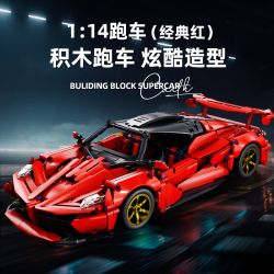 ORANGE MONKEY JZH-020 XE THỂ THAO FERRARI 1:14 tỷ lệ 1:14 bộ đồ chơi xếp lắp ráp ghép mô hình Technic Kỹ Thuật Công Nghệ Cao Mô Hình Phương Tiện