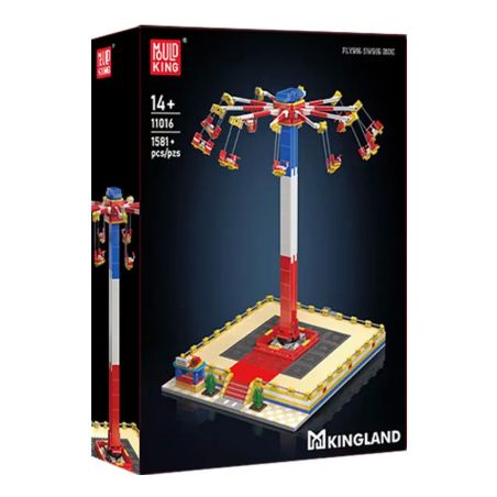 MouldKing 11016 Mould King 11016 XOAY GHẾ BAY bộ đồ chơi xếp lắp ráp ghép mô hình Creator FLYING SWING RIDE Sáng Tạo 1581 khối
