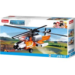 SLUBAN M38-B0667D B0667D 0667D M38B0667D 38-B0667D MÁY BAY TRỰC THĂNG LỬA bộ đồ chơi xếp lắp ráp ghép mô hình City Thành Phố 129 khối