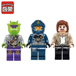 Enlighten 1608 Qman 1608 non  MÁY BAY BẠCH TUỘC CỦA NGƯỜI NGOÀI HÀNH TINH bộ đồ chơi xếp lắp ráp ghép mô hình Space Adventure SPACE ADVENTURE AGAINST ALIEN ATTACK Thám Hiểm Không Gian 230 khối