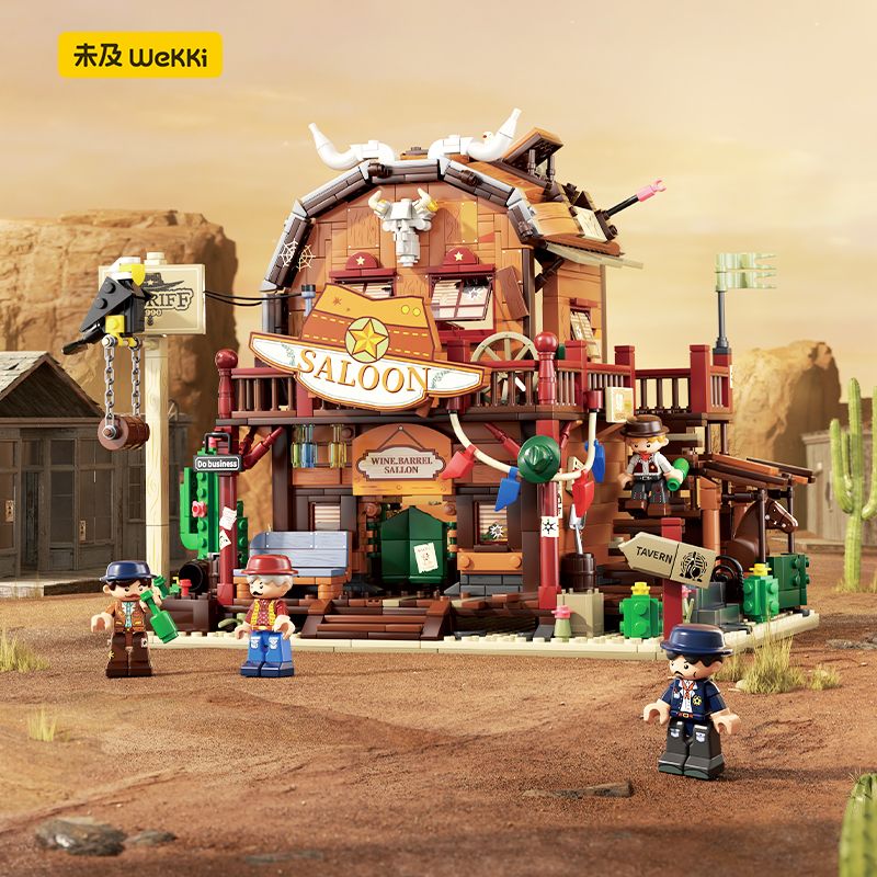 Wekki 516701 Oak Barrel Tavern Xếp hình lắp ráp ghép mô hình Thị trấn Shiguang: Oak Barrel Tavern