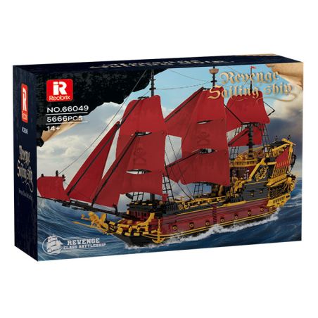 REOBRIX 66049 NỮ HOÀNG ANNE TRẢ THÙ bộ đồ chơi xếp lắp ráp ghép mô hình Pirates Of The Caribbean REVENGE SAILING SHIP Cướp Biển Vùng Caribe 5666 khối