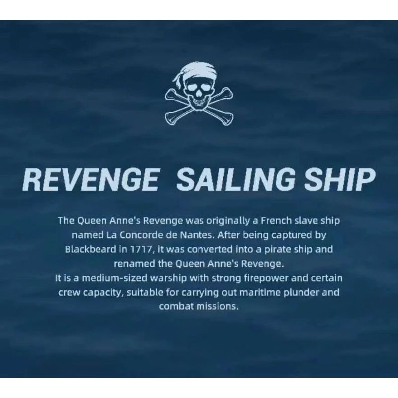 REOBRIX 66049 NỮ HOÀNG ANNE TRẢ THÙ bộ đồ chơi xếp lắp ráp ghép mô hình Pirates Of The Caribbean REVENGE SAILING SHIP Cướp Biển Vùng Caribe 5666 khối