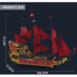 REOBRIX 66049 NỮ HOÀNG ANNE TRẢ THÙ bộ đồ chơi xếp lắp ráp ghép mô hình Pirates Of The Caribbean REVENGE SAILING SHIP Cướp Biển Vùng Caribe 5666 khối