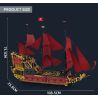 REOBRIX 66049 NỮ HOÀNG ANNE TRẢ THÙ bộ đồ chơi xếp lắp ráp ghép mô hình Pirates Of The Caribbean REVENGE SAILING SHIP Cướp Biển Vùng Caribe 5666 khối