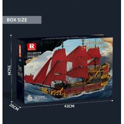 REOBRIX 66049 NỮ HOÀNG ANNE TRẢ THÙ bộ đồ chơi xếp lắp ráp ghép mô hình Pirates Of The Caribbean REVENGE SAILING SHIP Cướp Biển Vùng Caribe 5666 khối