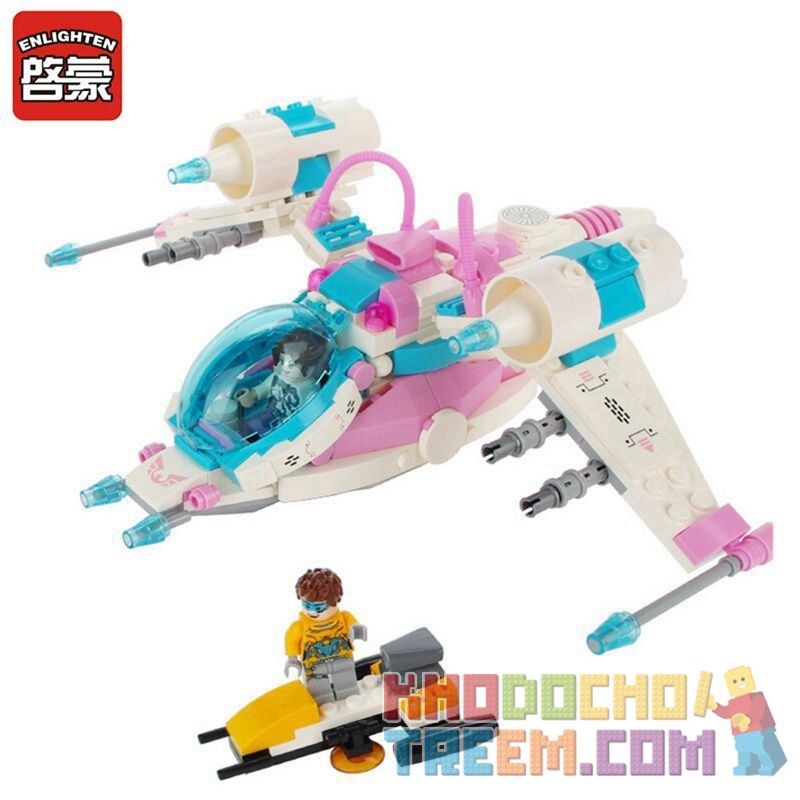 Enlighten 1607 Qman 1607 non  PHI THUYỀN KHÔNG GIAN bộ đồ chơi xếp lắp ráp ghép mô hình Space Adventure SPACE ADVENTURE PHOENIX SPACESHIP Thám Hiểm Không Gian 229 khối