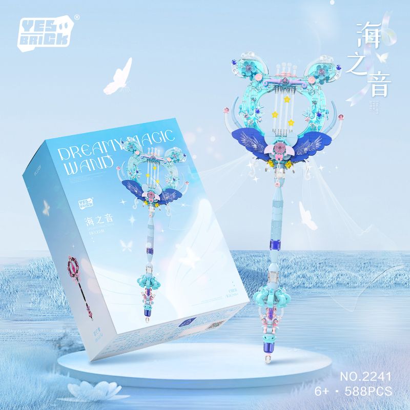 WEILE CREATION 2241 ÂM THANH CỦA SCENTER SEAD FAIRY bộ đồ chơi xếp lắp ráp ghép mô hình 588 khối